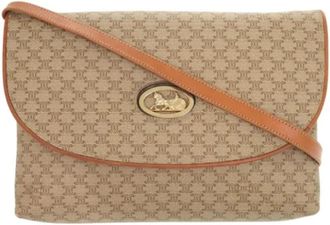Celine Pre-owned Leather celine-bags - Dames - Vintage Schoudertas - Beige - ONE Size - Leer - Vintage