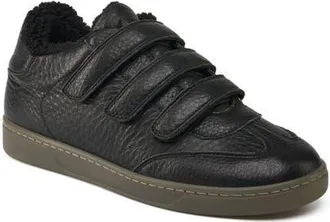 J/Slides Harper Shearling Lined Sneaker in Black at Nordstrom, Size 7.5
