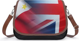 Generic UK And Philippines Flag Fashion Womens Crossbody Bags Novelty Handbag Shoulder Bag Purse