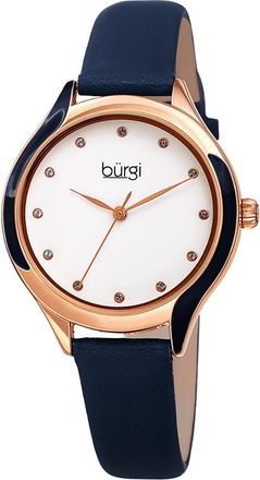 B&uuml;rgi Burgi Womens Genuine Leather Watch