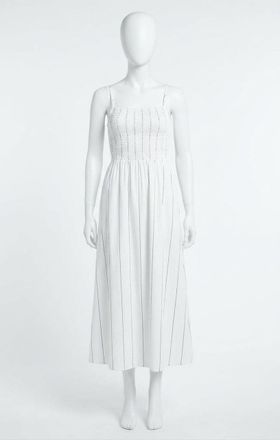 Z Supply Bayside Stripe Maxi Dress In White
