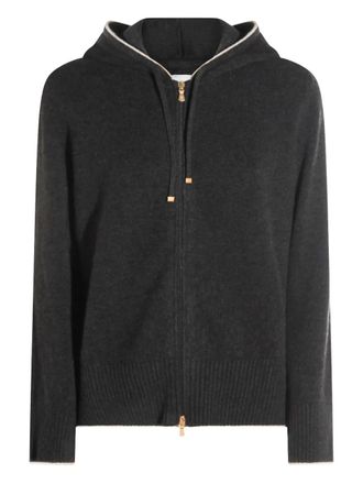 Eleventy hooded cardigan - women - Cashmere - S - Grey