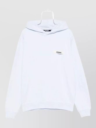 Jacquemus hooded crewneck sweater long sleeves ribbed trims