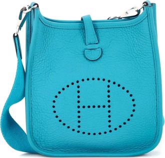 Herm&egrave;s Borsa a tracolla Evelyne Bag Gen III Clemence TPM - Blu