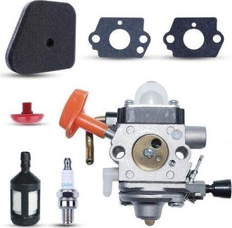 OEM Carburador Fs90 Para Cortac&eacute;spedes Stihl Fs90, Fs90r, Fs87, Fs87r, Fs100, Fs110 Y Fs110r, Que Incluye Buj&iacute;a, Filtro De Aire Y Filtro De Aceite