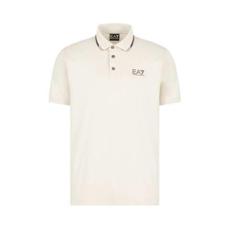 Emporio Armani Summer Block Jersey Polo Shirt - Heren - Polos - Beige - XL - Katoen - Tops