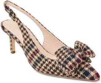 Jack Rogers Maclean Slingback Pointed Toe Pump in Beige Multi at Nordstrom, Size 6.5
