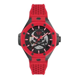 Philipp Plein Watches, male, Red, Size: ONE SIZE Skeleton Royal Watch