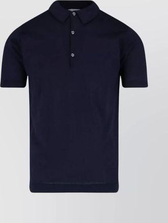 John Smedley polo collar short sleeves