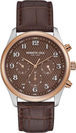 Kenneth Cole KC51049009 Mens Dress Sport Watch - Brown - One Size