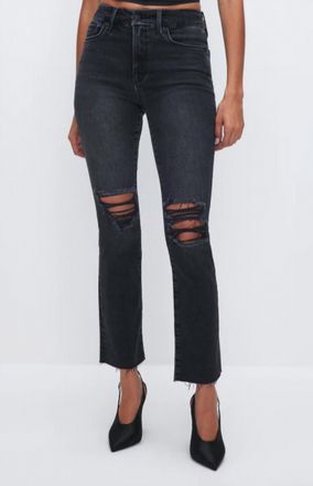 Good American Good Straight Legs Jeans In Black