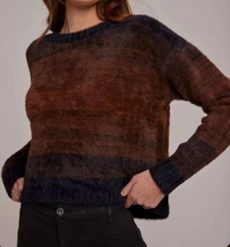 Bella Dahl Slouchy Sweater In Chocolate Ombre