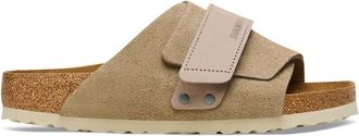 Birkenstock Kyoto Nubuck/Suede Leather Sandalen - Unisex | beige
