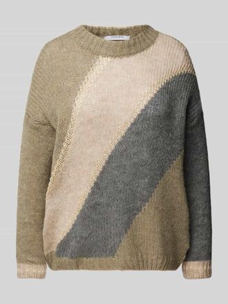 Zabaione Strickpullover mit Woll-Anteil in Khaki, Gr&ouml;&szlig;e L/XL