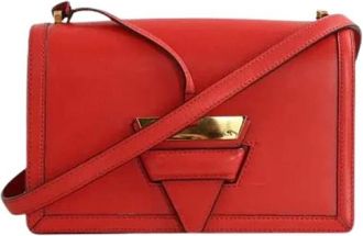 Loewe Pre-owned Cross Body Bags, female, Red, Size: ONE SIZE Pre-owned Barcelona Shoulder Bag