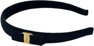 Ferragamo Pre-owned Accessories, female, Blue, Size: ONE SIZE Pre-owned Canvas Hair Accessories