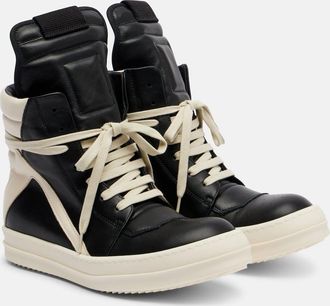 Rick Owens Geobasket leather sneakers