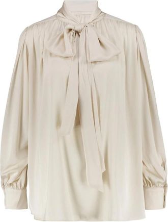 Emily van den Bergh Blouse - Dames - Blouses - Beige - XS - Overhemden