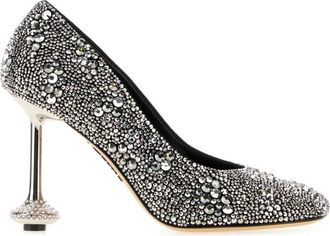 Loewe Silver Embellished Pumps