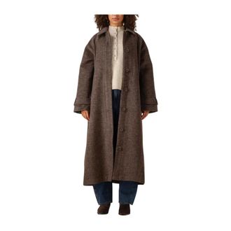 Envii Ensneca Wool Jacket 7276 - Dames - Mantels - Bruin - Maat: XL Wol