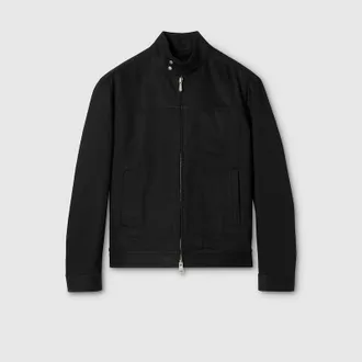 Gucci Cotton Denim Jacket With Horsebit, Size 42 it, Black, Ready-to-wear