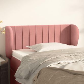vidaXL Cabecero De Terciopelo Rosa 93x23x78/88 Cm Vidaxl