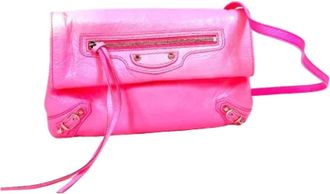 Balenciaga Pre-owned Leather balenciaga-bags - unisex - Vintage Schoudertas - Roze - ONE Size - Leer - Vintage
