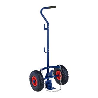 Relaxdays Relaxdays Carrito De Transporte Para Bombonas De Gas 3 Y 5 Kg, Acero, Ruedas Neum&aacute;ticas, Azul/rojo