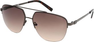 Guess Brown Gradient Navigator Ladies Sunglasses GF5065 08F 60