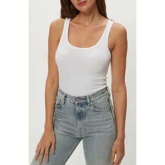 Michael Stars Breken Boyfriend Tank in White at Nordstrom