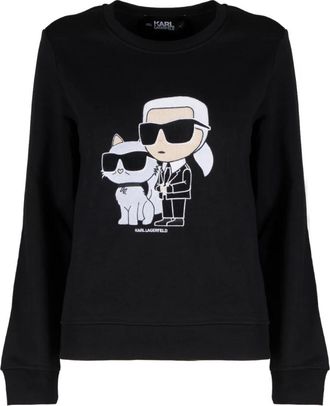 Karl Lagerfeld Ikonik 2.0 Couple Sweatshirt - Dames - Sweatshirts - Zwart - XS - Katoen - Hoodies & sweatvesten