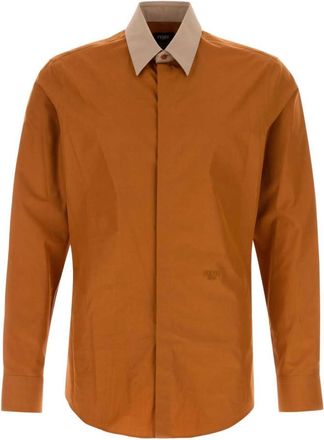 Fendi Orange Solid Shirt