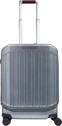 Piquadro 4 Wiel Cabine Koffer voor Laptop 17.3 - unisex - Handbagage koffer - Grijs - ONE Size - Polyester - Koffers