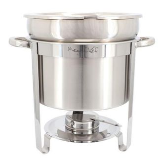MegaChef 11.6 Quart Round Stainless Steel Professional Soup Chafing Dish in Silver at Nordstrom
