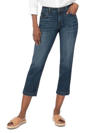 Kut from the Kloth Lauren Crop Straight Leg Jeans in Justify at Nordstrom, Size 0