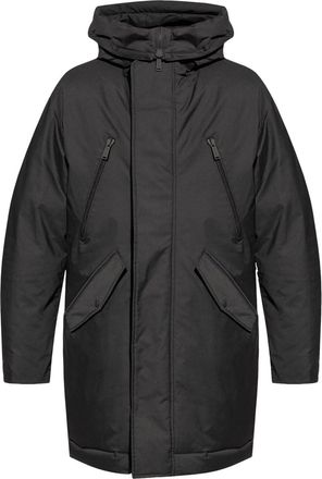 Dsquared2 hooded parka - men - Polyester - 44 - Black