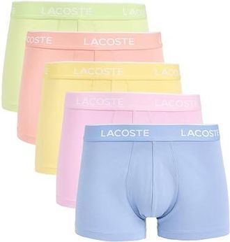 Lacoste 5-Pack Logo Trunks Mens Underwear : XS (EUR 3), Cotton/Elastane