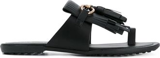Tod's fringe sandals - Zwart