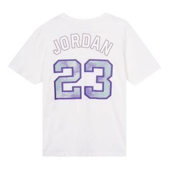 Nike Jordan Air Jordan Sport DNA Solid Color Logo Alphabet Numeric Printing Short Sleeve White DO8899-100