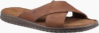 Hush Puppies Mens Hush Puppies Nile Cross Over Leather Mens Brown Sandals - Size: 11
