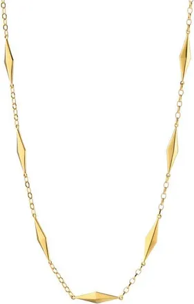 Monica Rich Kosann Points North Geometric Station Necklace in Gold at Nordstrom, Size 18