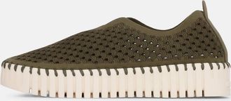 Ilse Jacobsen Women Platform Tulip Slip-On Shoes In Deep Olive