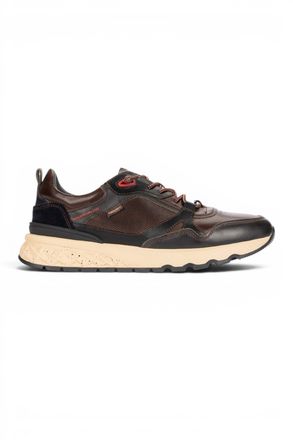 Pikolinos Pikolinos Mens Brown Leather Sneakers Slip-on Trainers Shoes - Aranda
