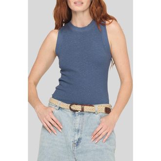 Project Social T Player Rib Racerback Tank in Deep Indigo at Nordstrom, Size X-Small
