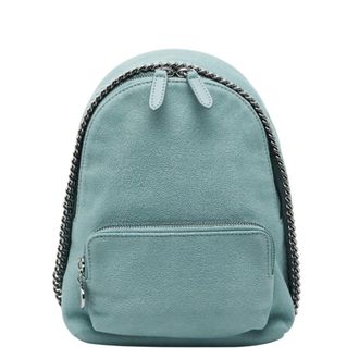 Stella McCartney Stella Mccartney Blue Suede Backpack (Pre-Owned)