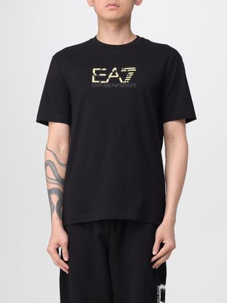 Emporio Armani T-shirt in cotone con logo EA7