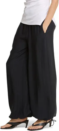 Nobody's Child Violet Cuffed Wide Leg Trousers in Black at Nordstrom, Size 12