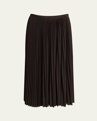 Proenza Schouler Eda Pleated Jersey Midi Skirt