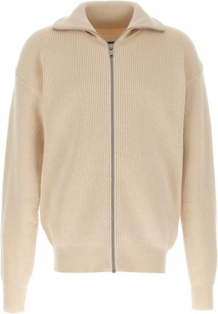 Jil Sander Beige Knitted zip Cardigan
