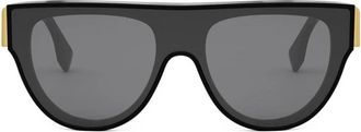 Fendi Druppelvormig Acetaat Masker - unisex - Zonnebrillen - Zwart - ONE Size - Accessoires